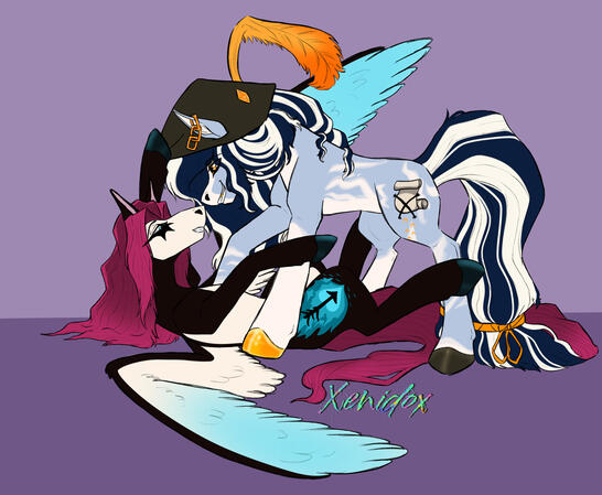 Flat Sketchy Couple Full Body