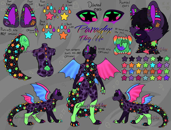 Fursona Big Ref Sheet Fursona Big Ref Sheet
